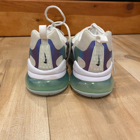 White and mixed colors, 270 nike react shoes 3.5 size ￼good condition - Picture 7 of 8